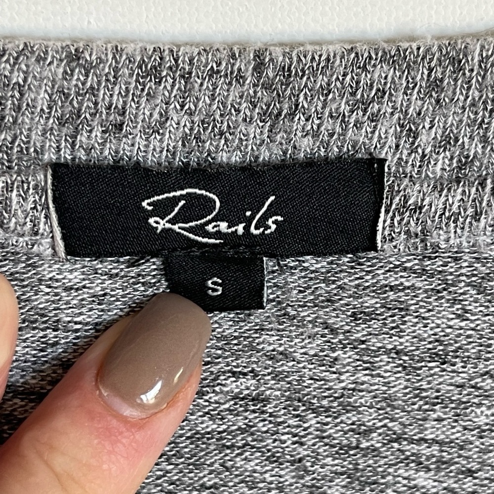 Rails Thalia Long Sleeve Grey Top - Picture 5 of 8